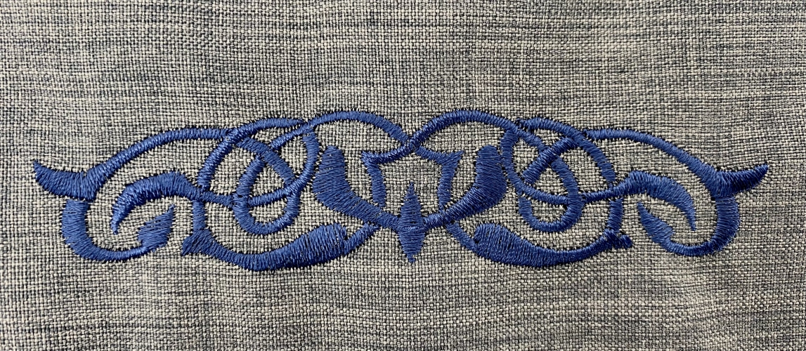 Жилетка з вишивкою, тканина льон - габардин