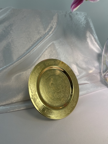 Дискос на 1л Ф20,5см висота 9,5см, позолота