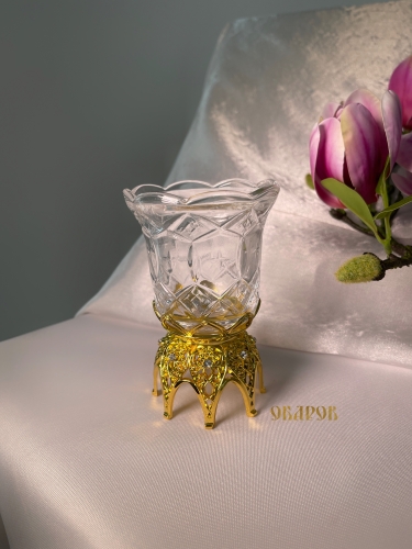 Лампада настольная  белый стакан