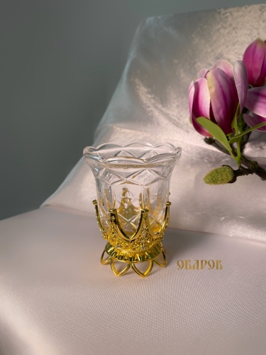 Лампада настольная  белый стакан