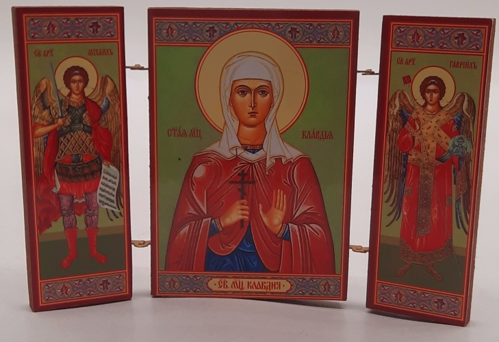 Складень свт. муч. Клавдія