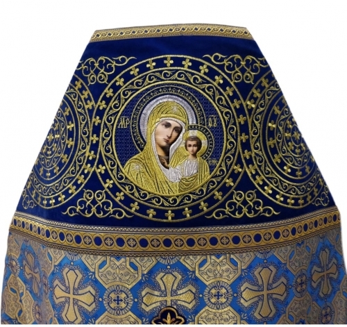 Облачение священника комбинированное из парчи "Афонский крест", с вишитим оплечием, вышивка "Коло"