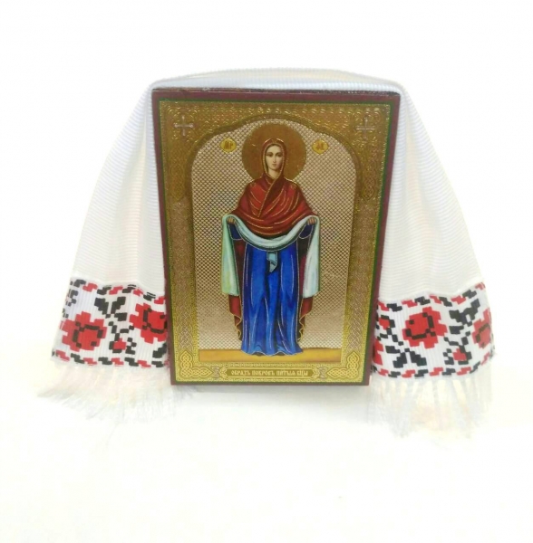 Ікона Богородиці: "Покрова" 8,5x6