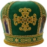 Мітра "Хрест" зелена