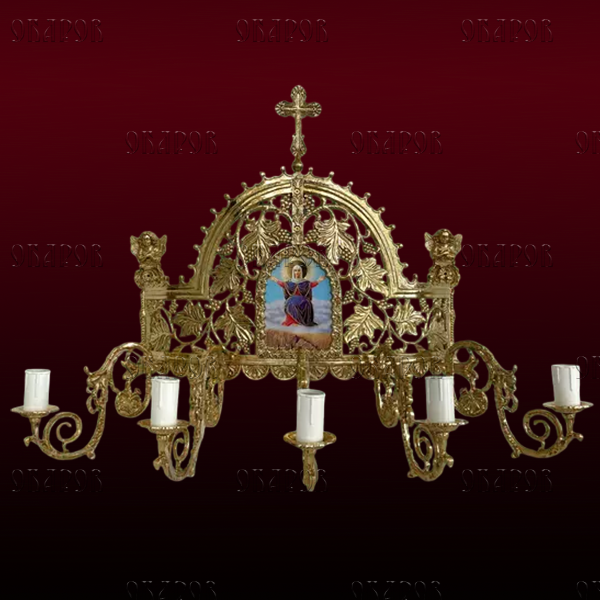 Бра на 5 свічок з іконкою (№71)