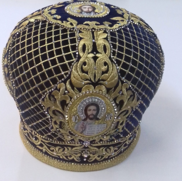 Митра "Сітка" синя