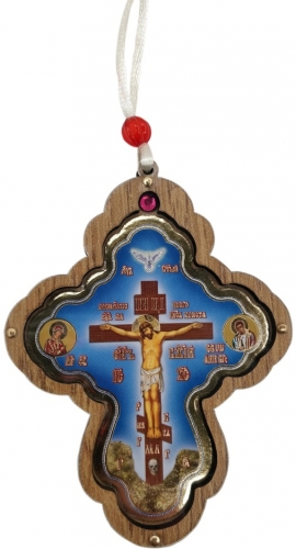 Подвеска "Крест с голубем"