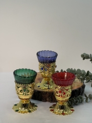 Лампада настільна, камінчики, висота 13см