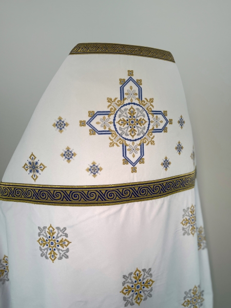 Облачення священника, вишите на габардині, вишивка "Вишиванка"