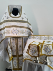 Облачення священника, вишите на габардині, вишивка "Вишиванка"