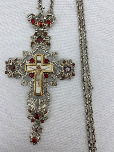 Хрест наперстний 16х8см, нікель