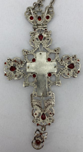 Хрест наперстний 16х8см, нікель