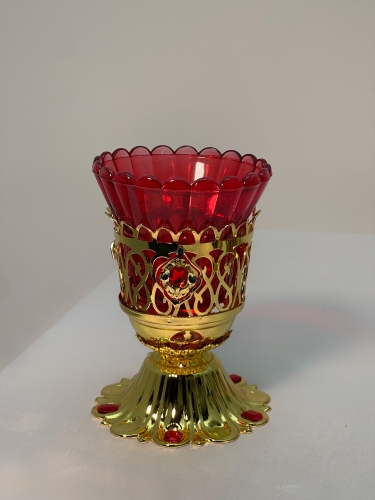 Лампада настільна 0013 камінчики, висота 13х9см