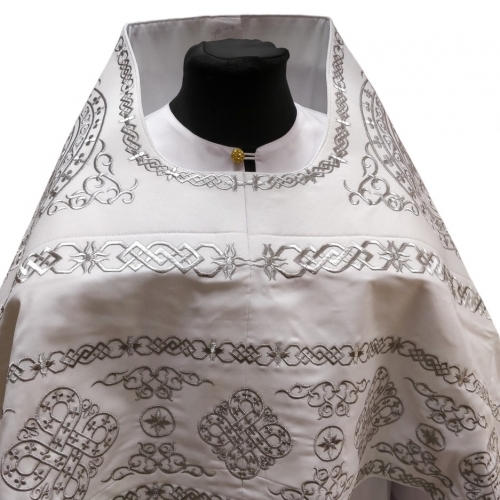 Облачення священника вишите на габардині, вишивка "Коло" з вишитим галуном