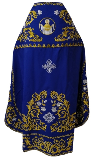 Облачение священник,а вишитое на габардине, вишивка "Роза" с вишитим галуном