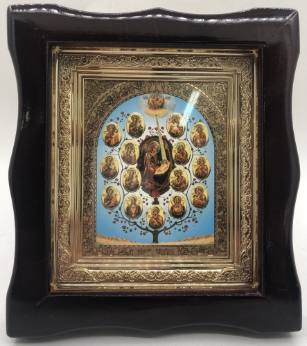 Икона "Дерево Богородицы" 19х17