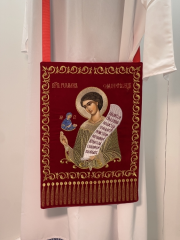 Набедренник вишитий з іконою "св. проп. Роман Солодкоспівець"