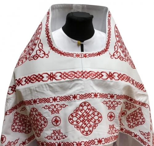 Облачення священника вишите на габардині, вишивка "Коло" з вишитим галуном
