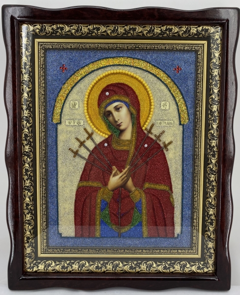 Ікона Богородиці "Семистрільна" 53х42,5