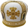 Митра "Крест" белая