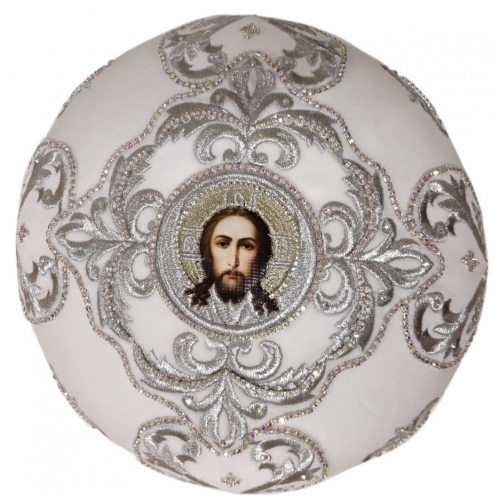 Митра  Крест  белая