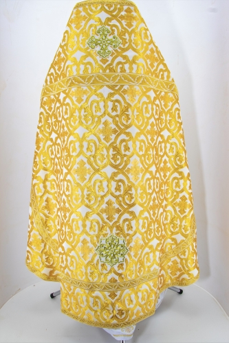 Облачение священника из грецкой парчи, с пришивным галуном