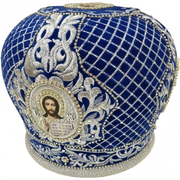 Митра "Сітка" синя