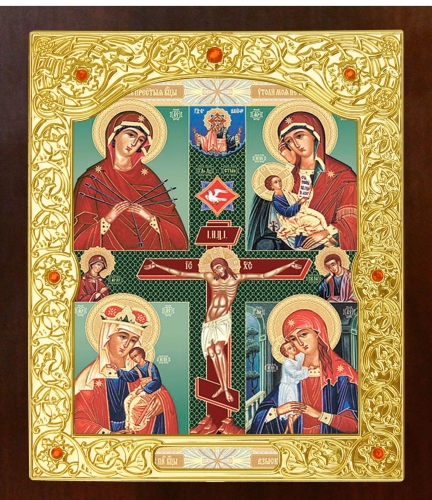 Икона Богородицы: "Четырёхчастная"