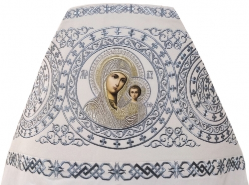 Облачення священника вишите на габардині, вишивка "Коло" з вишитим галуном