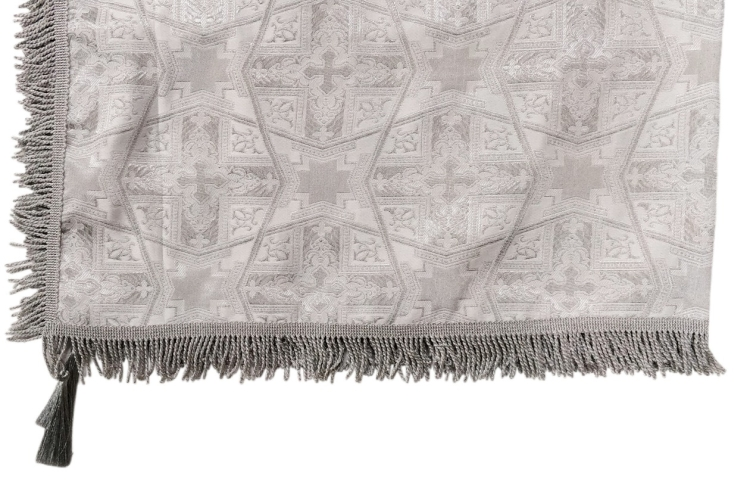 Накидка на престол дорога парча, дорога бахрома