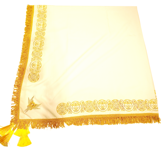 Накидка "Коло" з дорогою бахрамою