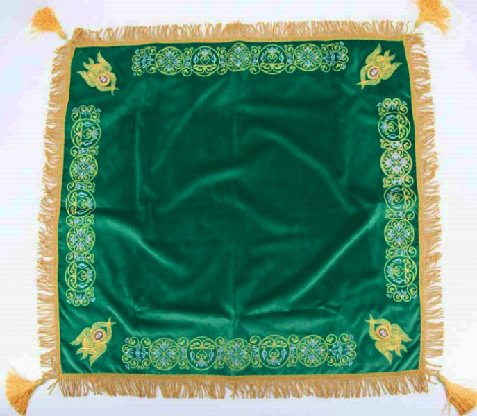 Накидка "Коло" з дорогою бахрамою