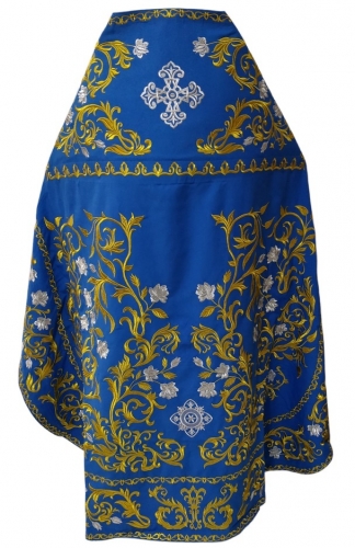 Облачение священника, вишитое на габардине, вишитая середина с вишитий галуном