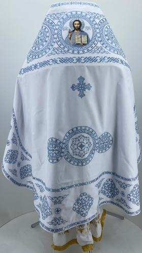 Облачення священника вишите на габардині, вишивка "Коло" з вишитим галуном