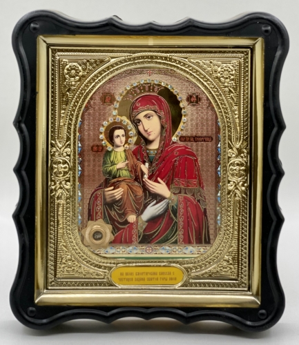 Икона Богородицы "Троеручица" 28х24х3,5