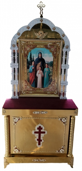 Кіот на 3 колони з іконою