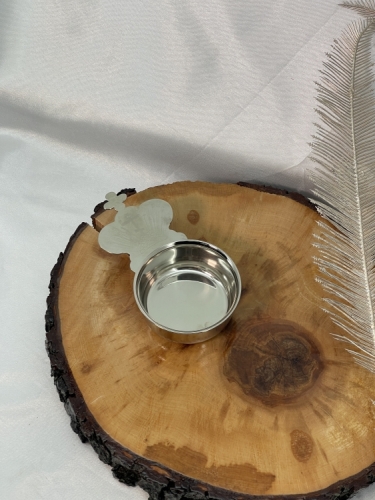 Ковшик для теплоти, нікель, 13,5х7см висота 3см