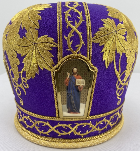 Митра "Виноград" парча