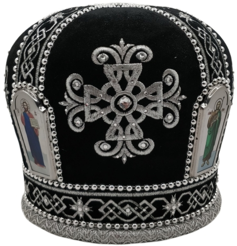 Митра  Крест  чёрная