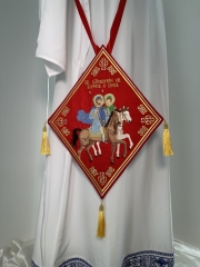 Палиця вишита з іконою "свт. благ. кн. Борис та Гліб"