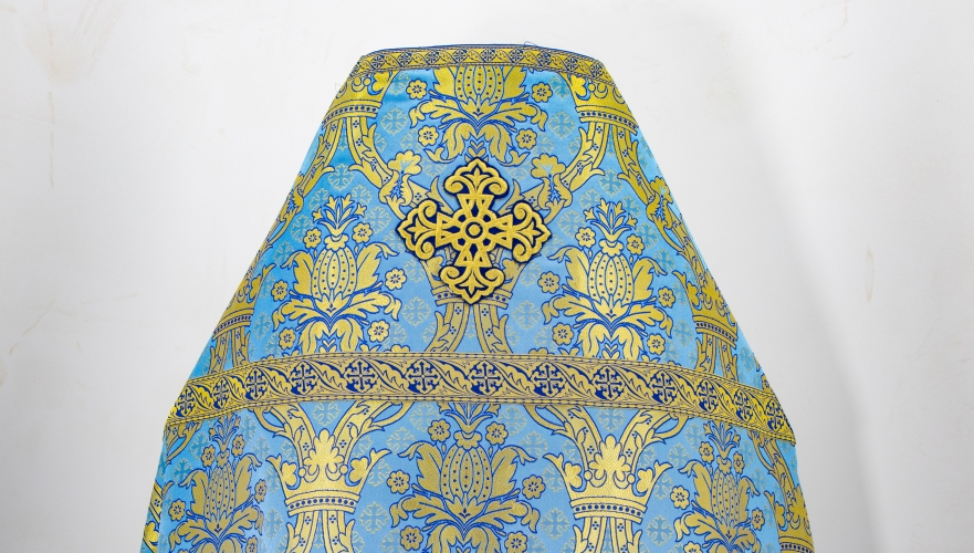 Облачение священника, из грецкой парчи "Иерусалим" с Киевским пришивным галуном