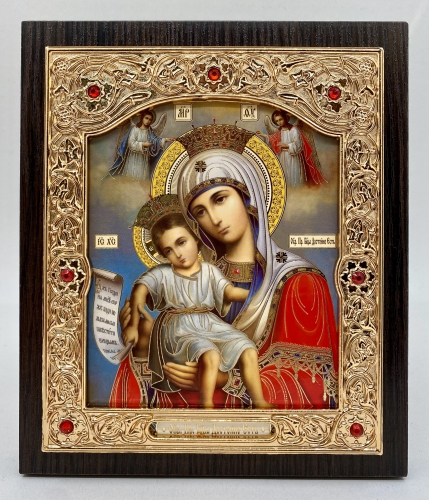 Икона Богородицы "Достойно есть" 18х21