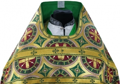 Облачение священника, из грецкой парчи, ткань "Византия" с киевским пришивным галуном