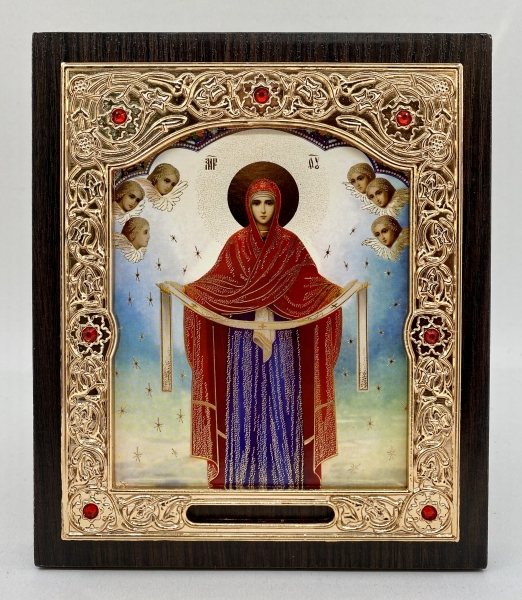Ікона Богородиці "Покрова" 15х18