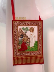 Набедренник вишитий (з пасхального облачення) з іконою "Noli me tangere"