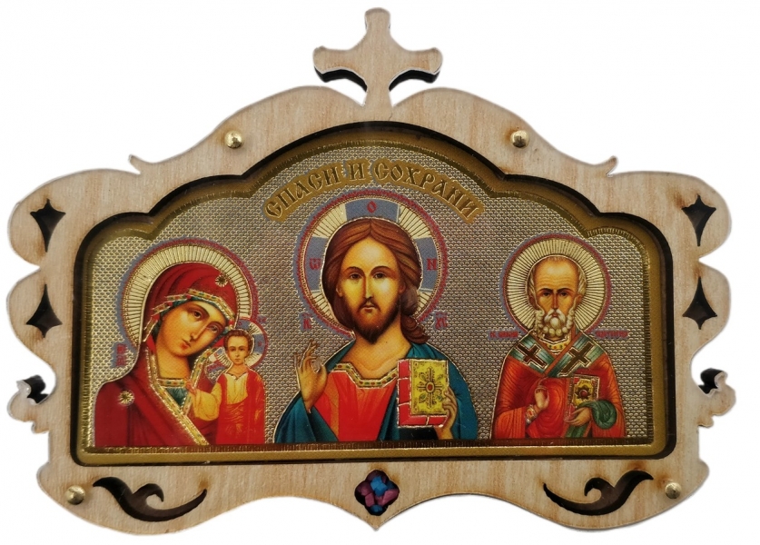 Автомобільний трійник (дер.) 8,5х6,5см