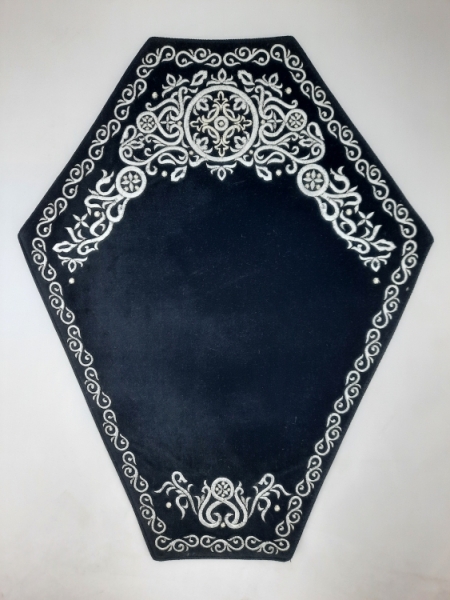 Серветка під хрест, вишивка коло