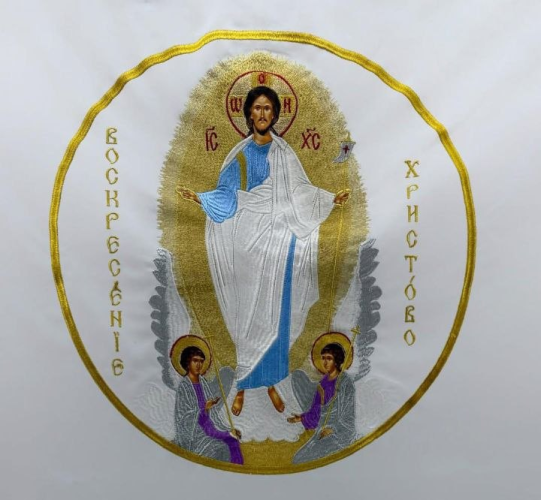 Катапетасма з іконою "Воскресіння Господнє" 250х150см