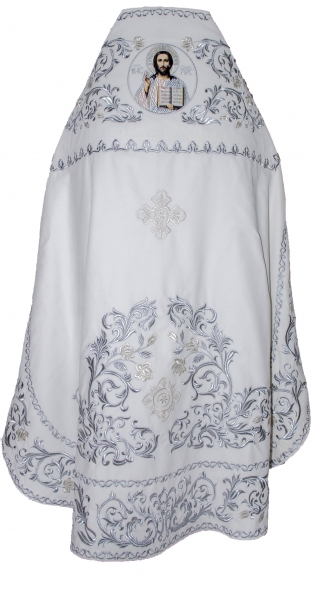Облачення священника, вишите на оксамиті, вишивка "Троянда" з вишитим галуном