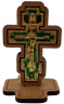 Хрест метал. у дереві на підставці 5,5х3,5см